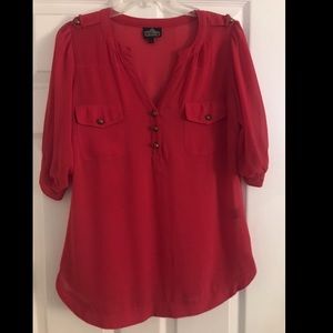 Pink long dress shirt for work or going out